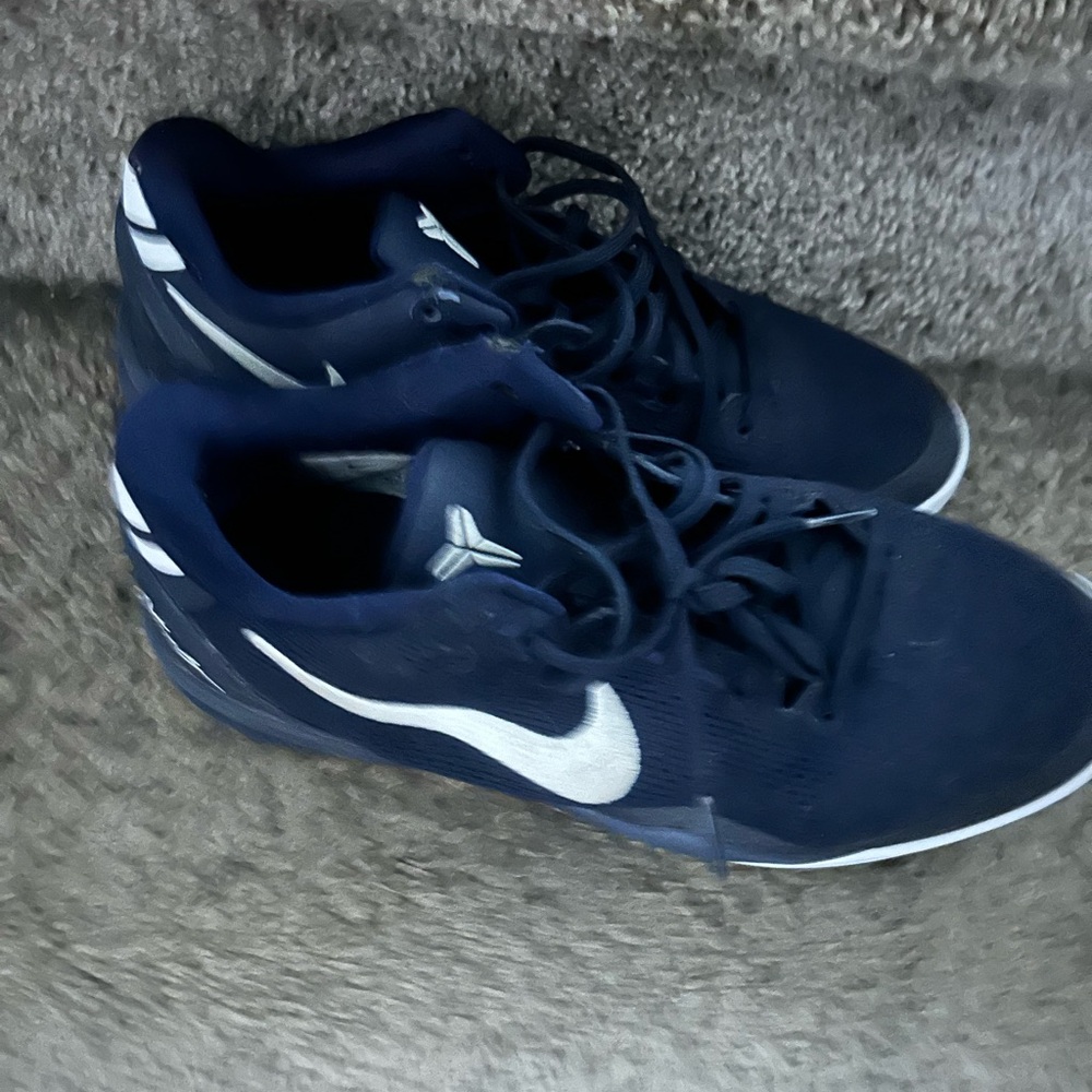 Nike Dark Blue Sneakers with White Swoosh